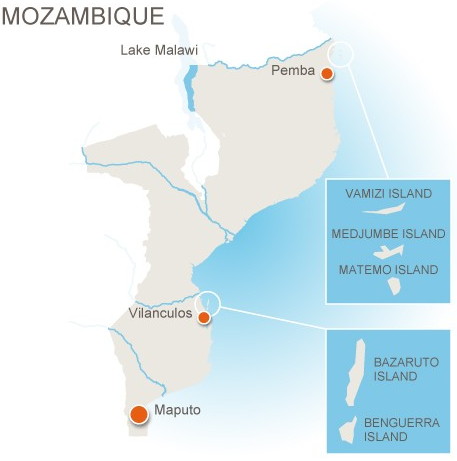 Kaartje Mozambique