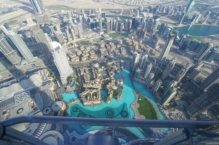 Van op Burj Khalifa