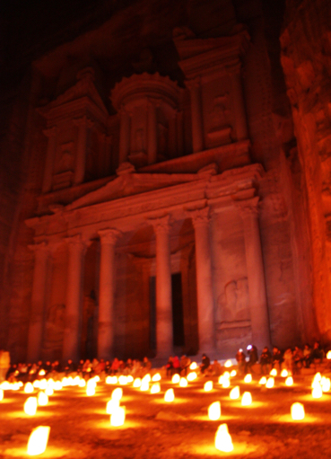 Petra by night