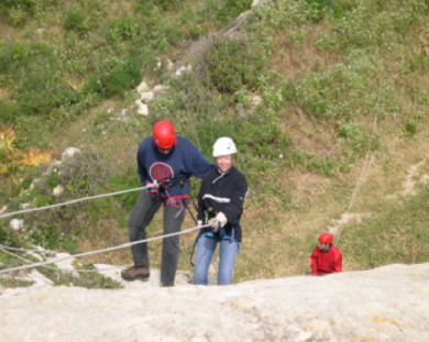 Abseilen op Gozo