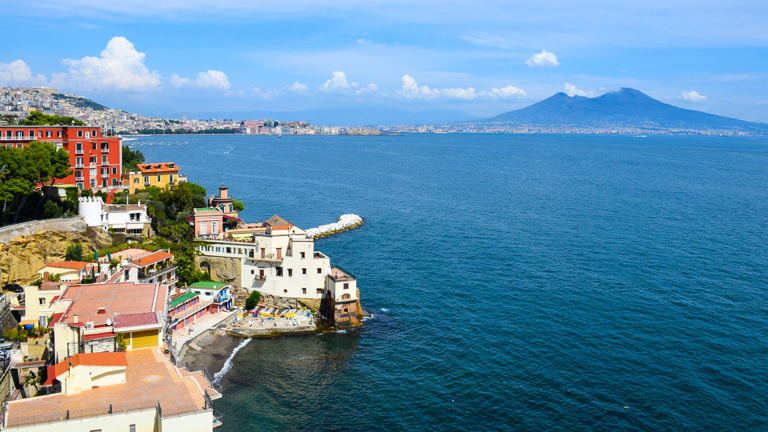 Baai van Napels met Vesuvius